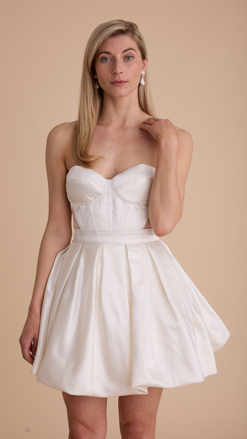 Satin Mini Crini Skirt