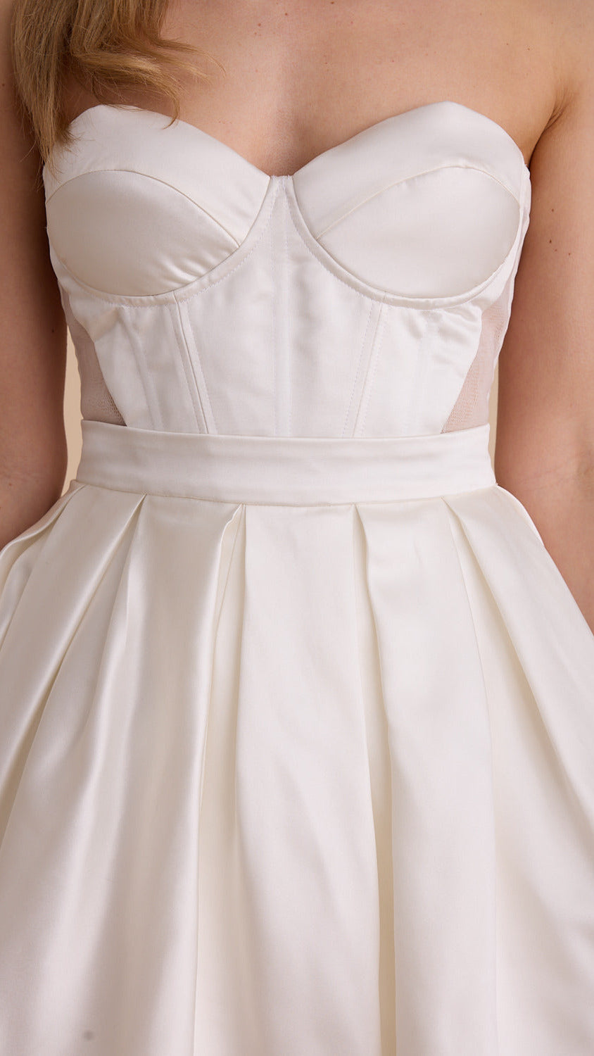 Satin Mini Crini Skirt