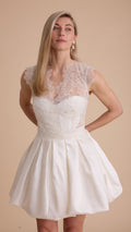 Lace Cap Sleeve Cover-Up Top