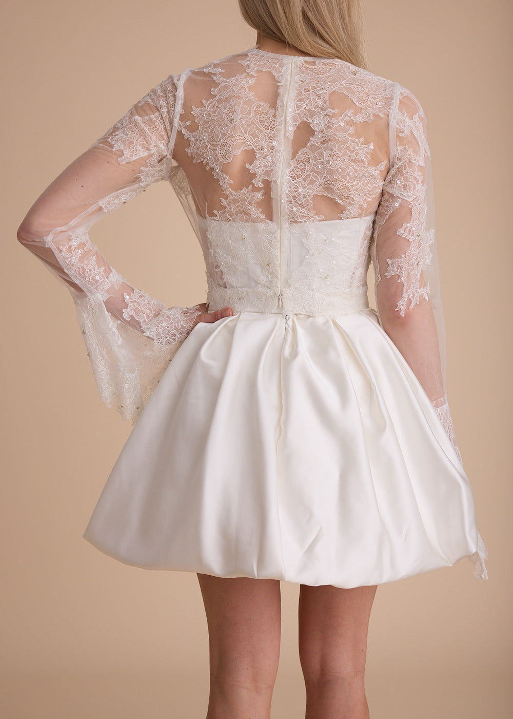 Lace Long Sleeve Cover-Up Top