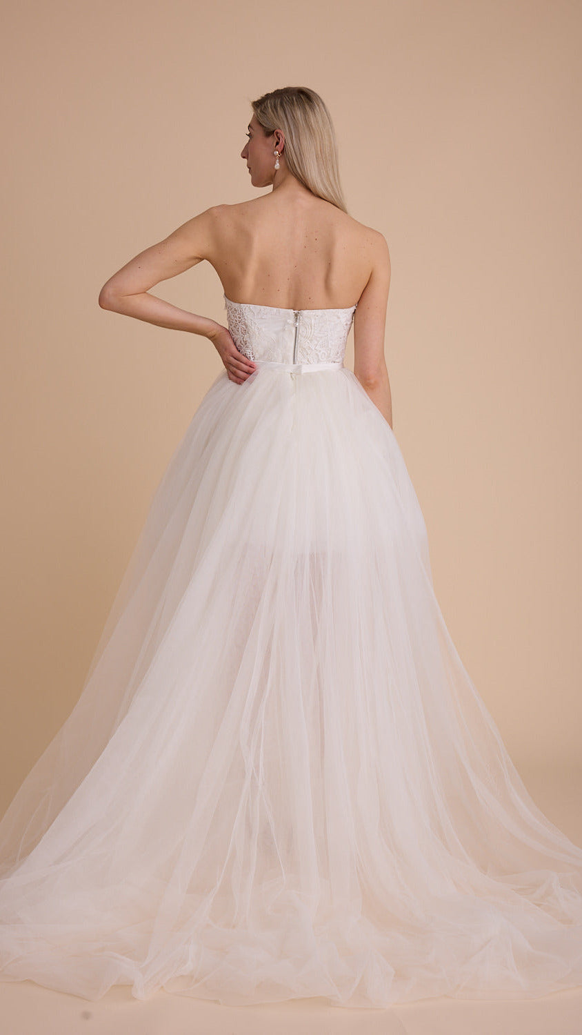 Tulle High-Low Skirt
