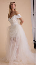 Tulle Grecian Maxi Skirt