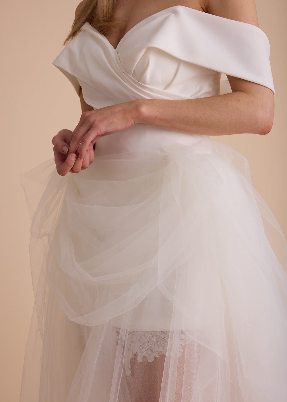 Tulle Grecian Maxi Skirt