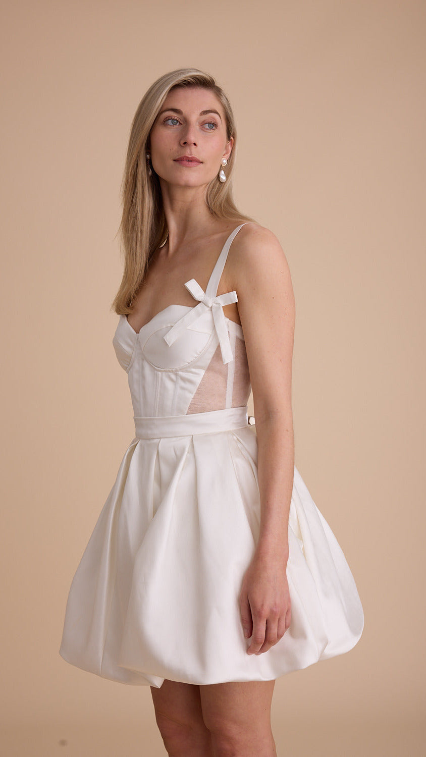 Satin Mini Crini Skirt