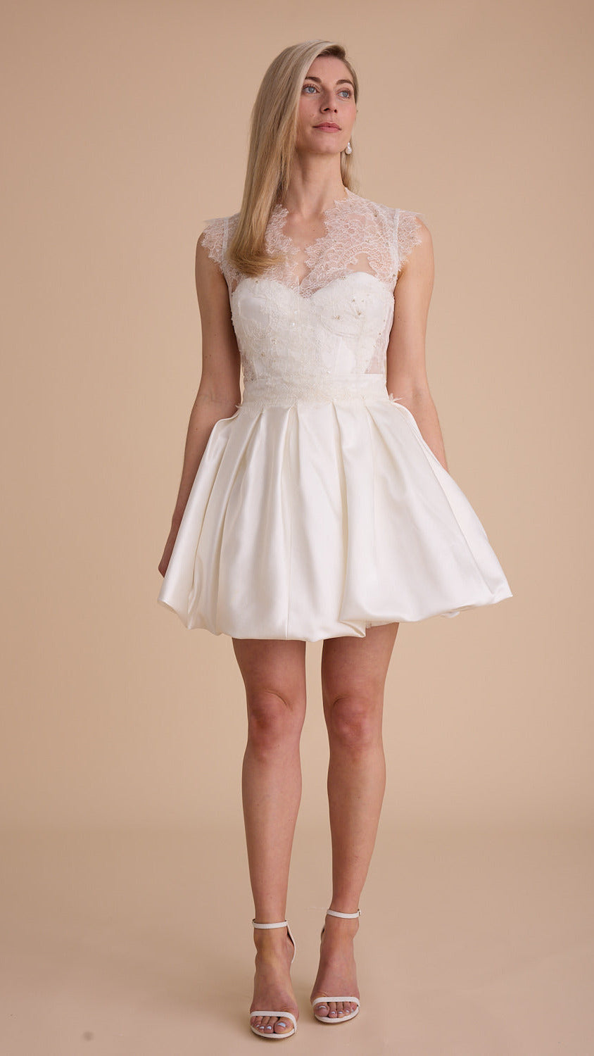 Lace Cap Sleeve Cover-Up Top