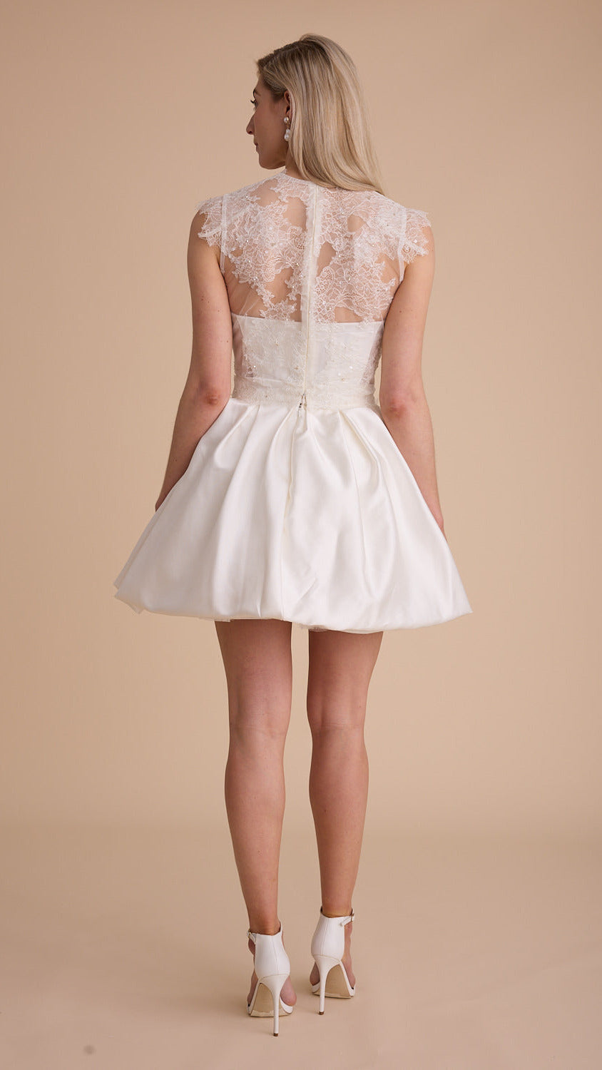Lace Cap Sleeve Cover-Up Top
