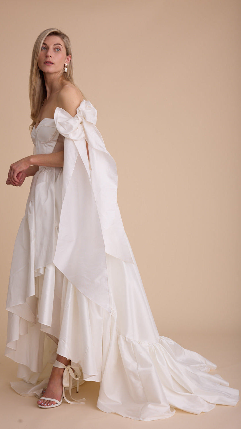 Taffeta Removable Big Bow Straps