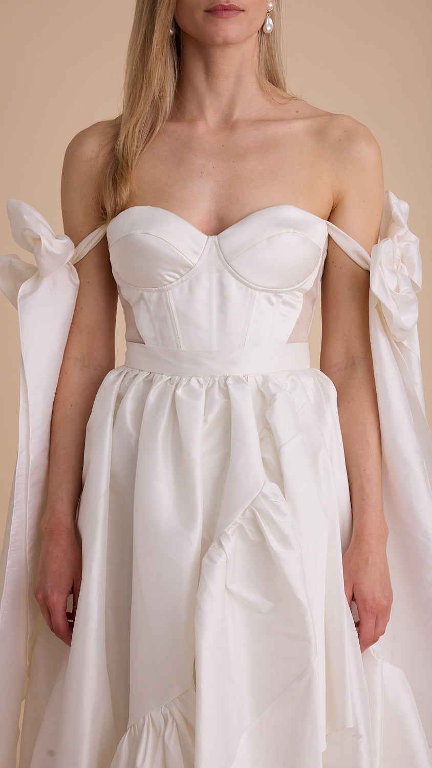 Taffeta Removable Big Bow Straps