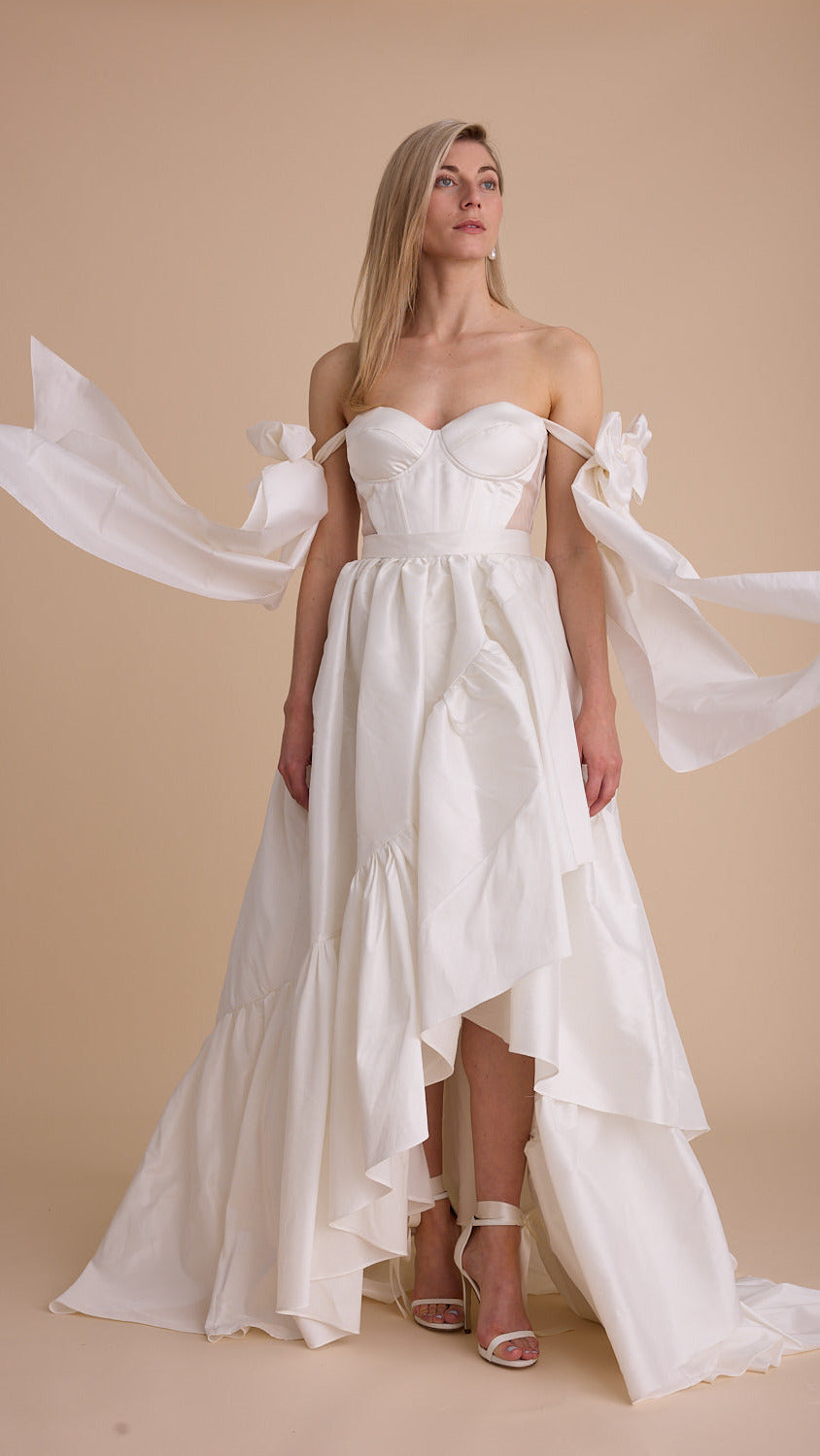 Taffeta Removable Big Bow Straps