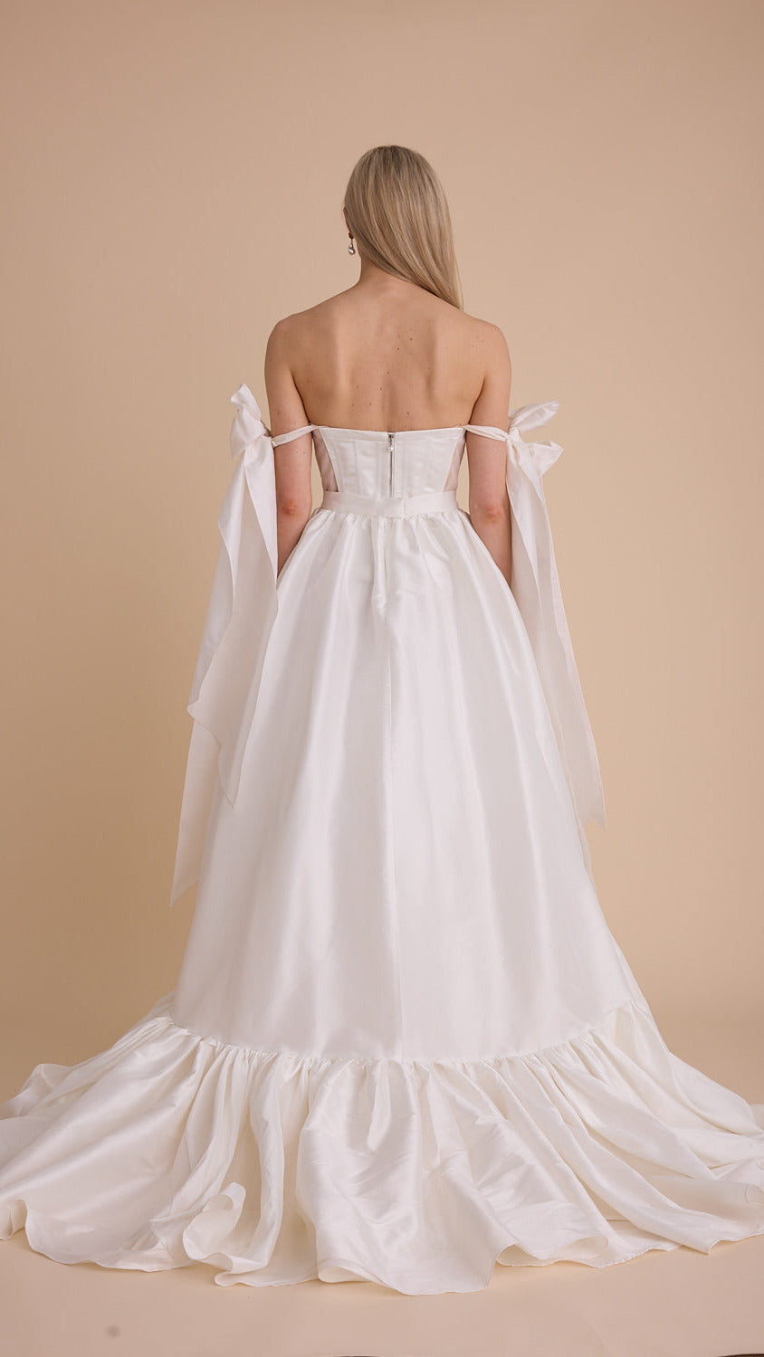 Taffeta Removable Big Bow Straps