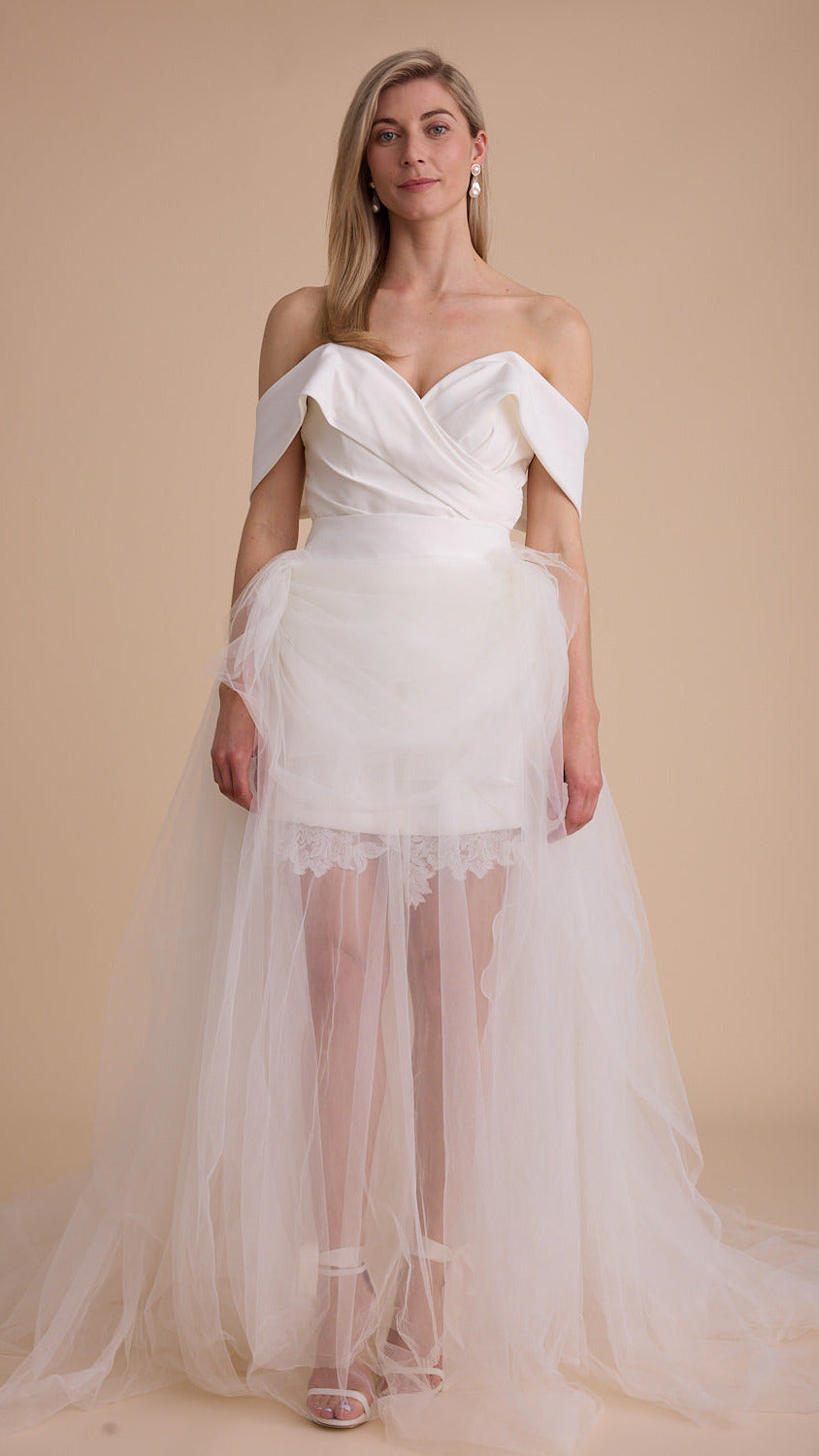 Tulle Grecian Maxi Skirt