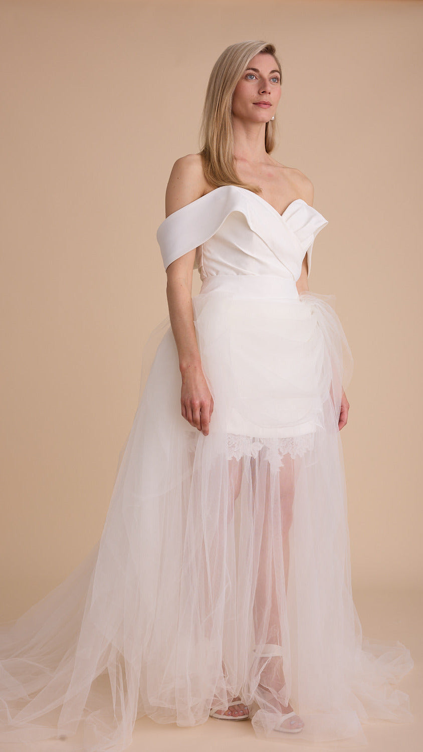 Tulle Grecian Maxi Skirt