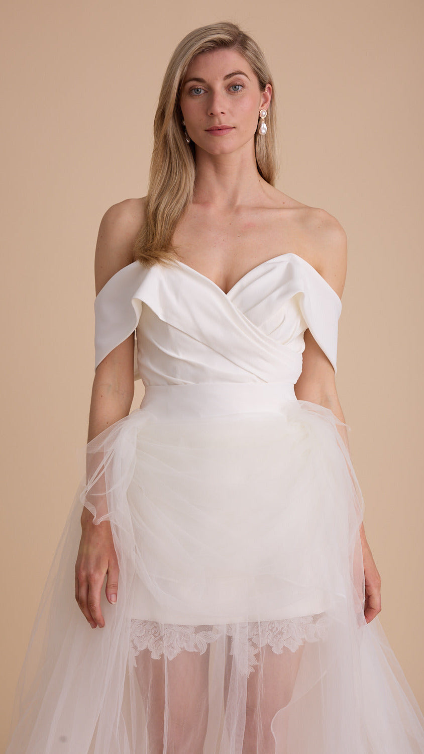 Tulle Grecian Maxi Skirt