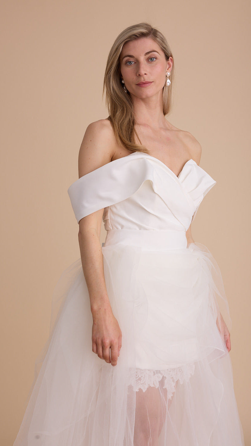 Tulle Grecian Maxi Skirt